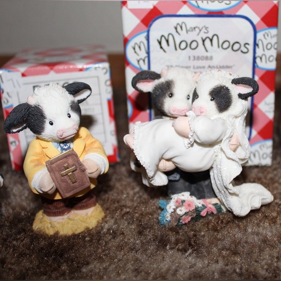 Mary Moo Moos Lot Of 33 -Random Assortment, Wedding Moo Set & Mary Moo Moo Frame - Picture 7 of 14